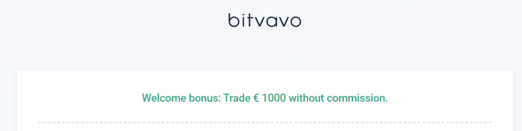 Bitvavo Welcome Bonus