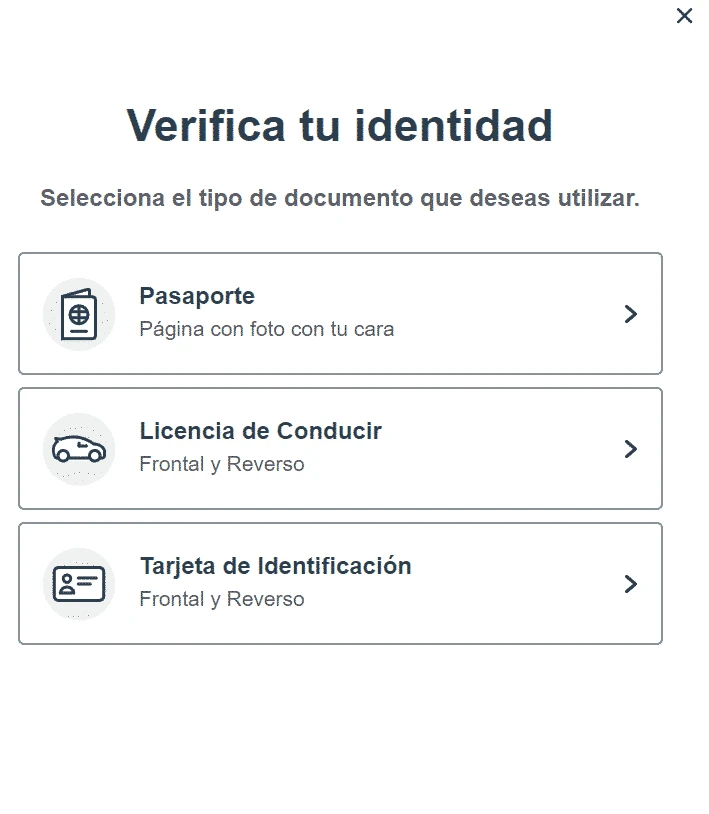 Verifica tu identidad